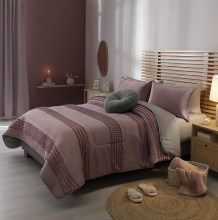 Vianney-Blossom-Queen-Size-Reversible-Comforter-_E2_80_93-Chic-Grey-and-Rose-Pink-with-Textured-Stripes-1
